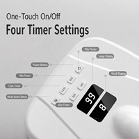 Nouvelle lampe UV LED pour ongles à double zone, double affichage, 4 réglages de minuterie, 71+7 LED, séchage rapide, double couche