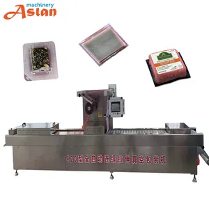 Good Price Stretch Film Thermoforming Wrapping Machine Cheese / Plastic Film Butter Vacuum Packaging Machine
