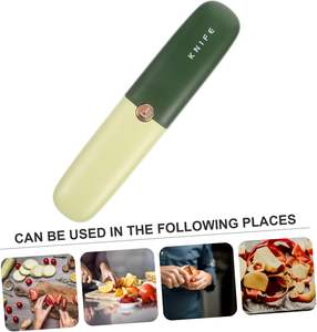 Mini-couteau à fruits en acier inoxydable pour la cuisine, 3 en 1, éplucheur de légumes portable, outil multifonction, éplucheur de fruits en plastique pour la cuisine - Product Image 1