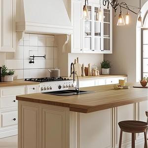 Armario de <span class=keywords><strong>cocina</strong></span> de madera personalizado cómodo <span class=keywords><strong>Cocina</strong></span> moderna - Product Image 5