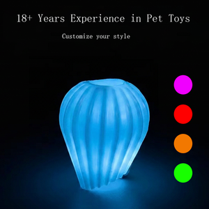 Wholesale Glow in the Dark Luminous <strong>Light</strong> <strong>up</strong> TPR Soft Toys for <strong>Dogs</strong> Chewing and Playing Luminous Treat Dispensing <strong>Ball</strong> - Product Image 2