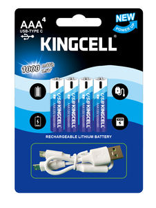 ポータブルバッテリーAAAサイズリチウムイオン<span class=keywords><strong>USB</strong></span>バッテリー1.5V充电式<span class=keywords><strong>USB</strong></span>バッテリー - Product Image 5