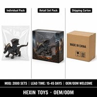 Dragon GRIS ÉCOLOGIQUE en PVC 13x5x8.8 CM avec ailes Sculpture peinte à la main Parfait pour la décoration de bureau
