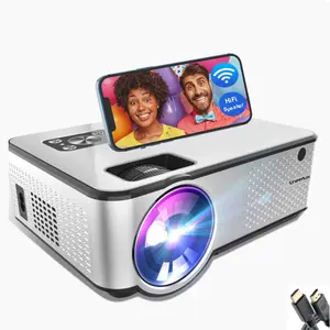 Cheerlux WiFi Mini Projector Latest Update 2800 Lux 1280x800 Pixels HD Home Theater Supported 1080P Portable Proyector