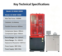 Microcomputer Controlled Electro-hydraulic Servo Universal Tester 6 Columns for Metal Material Tensile Compression Bend Shear