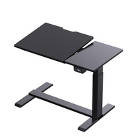 Usine électrique 26 à 40 pouces hauteur réglable assis debout bureau 16x28 pouces bureau pour ordinateur portable maison hôpital Overbed Table Table d'appoint