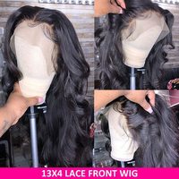 Perruque Lace Frontal Wig Hd Body Wave, perruques brésiliennes de cheveux humains