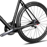 Cadre de vélo de gravier ICAN Super Light Carbon Xgravel avec frein à disque et pneus 700*40C