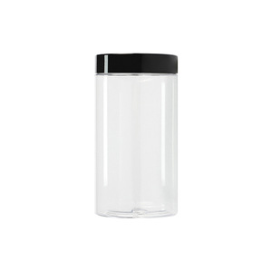 Transparent Pet Cosmetic <b>Bottles</b> 71mm Diameter Wide Mouth For Creams Lotions Scrubs 50-500ml Capacity Cylinder Shape - Product Image 3