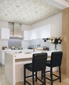Panneau de plafond en <span class=keywords><strong>PVC</strong></span> imperméable et résistant à l'humidité, plaque de plafond suspendu pour hôtel, maison, bureau, décoration intérieure - Product Image 3