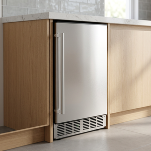 NES-36FS-P 36kg Built-in <b>Ice</b> Maker Front Ventilation Under Counter <b>Ice</b> Cube <b>Machine</b> with Storage Bin - Product Image 1