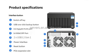 Servidor de Almacenamiento en Red Ts-832Px 4G de Grado Profesional, NAS Dual de 10 Gigabit, 8 NVMe, Matx, 8 Bahías - Product Image 2