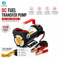 Pompe de transfert de carburant portable à courant continu DC12V/24 pour le diesel et l'essence, pour le remplissage aux stations-service, pompe de distribution d'huile