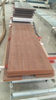 Pintu Kaca Cermin Panel Komposit Veneer Kayu Jati Rekayasa Warna Walnut Tahan Air yang Dapat Disesuaikan untuk Kamar Mandi Villa Apartemen Hotel