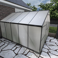 Kit de serre modulaire UltraGuard All-Weather Shield Assemblage sans outil Panneaux PC UV modernes pour arrière-cour urbaine extensible pour la maison