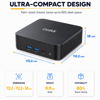 PC Mini Gaming Intel Core I5 6200U 8 16GB 256 512GB 4K Dual HD-MI Win 11/10 Langsung dari Pabrik, PC Desktop Kecil untuk Rumah dan Kantor