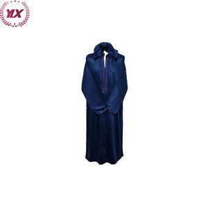 Robe à capuche de luxe style marocain pour hommes, Kaftan bleu foncé - Product Image 1