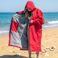 Poncho de plage et de sport extérieur personnalisé, surdimensionné, en nylon/polyester, imperméable, coupe-vent, à manches longues, pour rester au chaud