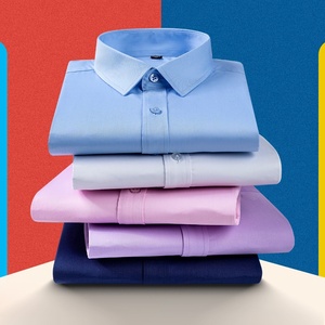 Chemises pour hommes bleu ciel officielles d'été à manches longues chinoises à <span class=keywords><strong>prix</strong></span> abordable - Product Image 3