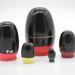 HOYE <strong>CRAFTS</strong> Wooden Stacking Toy Bear Doll Toy Russian Nesting Dolls with Different Animal <strong>Patterns</strong> - Product Image 6