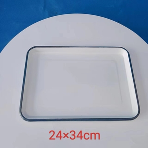 Plateau en émail – Vaisselle moderne polyvalente en porcelaine haute qualité, compatible OEM pour hôtels et laboratoires - Product Image 2