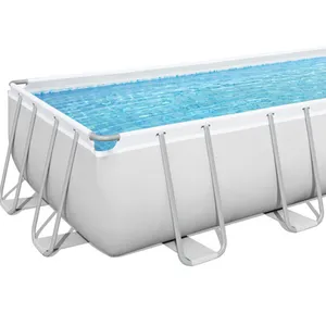 Bestway 56670 4.88 m x 2.44 m x 1.22 m Factory Direct Discount Durable Power Steel Rectangular Frame Swimming Pool