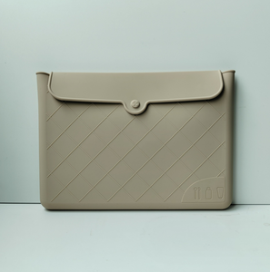 Gran oferta, bolsa de brochas de maquillaje de silicona de viaje con solapa de hebilla magnética doble, bolsa de cosméticos de moda para mujer - Product Image 3