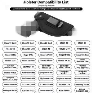 Tactische Nylon Universele Pistoolkoffer Verborgen Draagklem <span class=keywords><strong>Holster</strong></span> Iwb/<span class=keywords><strong>Owb</strong></span> 9Mm Rechter Linker <span class=keywords><strong>Holster</strong></span> - Product Image 3