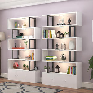 Mueble de Almacenamiento Plegable Moderno de Tablero Artificial para Salón de Belleza, Peluquería y Hotel - Exhibidor Comercial, Estantería - Product Image 1