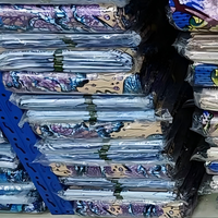 Tissu brocart tissé africain imprimé wax, résistant au rétrécissement, poids moyen, 130 g/m², fil peigné pour textile de maison, design mode