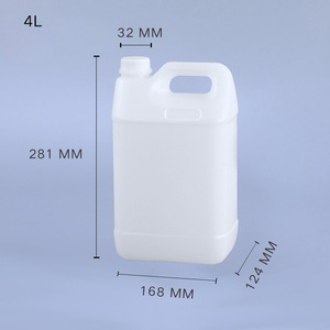 Hot bán 4L 1 gallon HDPE trắng rõ ràng nhựa Jerry có thể f-phong cách bình với bơm - Product Image 6