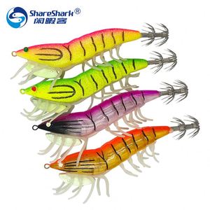 LkyRui 30pcs Soft Shrimp Fishing Lures - Pink/White/Green, 1.5" With Hooks For Trout Bass