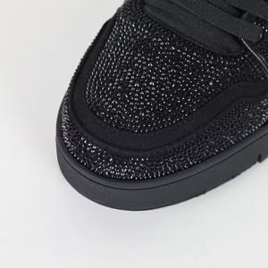High Quality Men's Genuine Leather Mesh Sneakers Luxurious Designer Diamond Casual Lightweight Breathable Waterproof Arch <b>Shoes</b> - Product Image 2