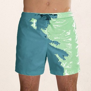 Shorts de plage personnalisés pour hommes pantalon de plage à l'eau avec changement de couleur maillot de bain grande taille température changement rapide sens sec - Product Image 4