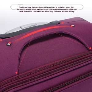 Sac de Voyage à Roulettes Unisexe Grande Capacité, Valise Trolley en Toile Oxford, 20, 24, 28 Pouces, avec Cadenas à Code pour Avion, Vente en Gros d'Usine - Product Image 3