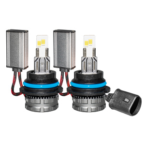 หลอดไฟหน้า LED รุ่น 9004 9007 พร้อมชิปขนาดใหญ่ 7547 ท่อระบายความร้อนทองแดงคู่ ใช้แทนหลอดฮาโลเจนสำหรับไฟหน้า LED ของ Audi A7 - Product Image 1