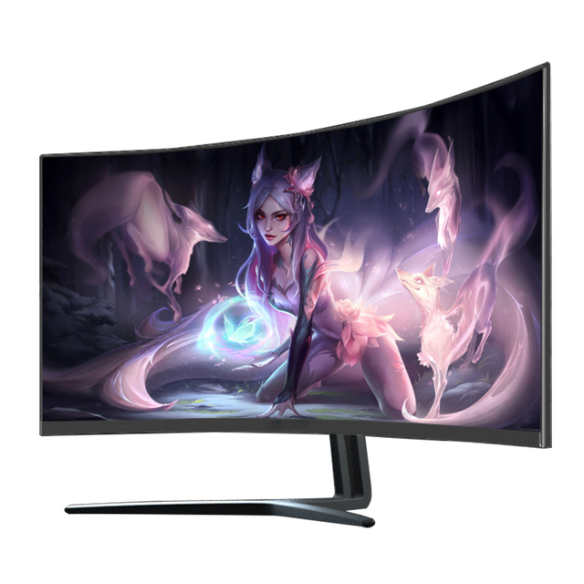 2560x1440 1920x1080 Computer Pc Gaming Monitor 144 27 Inch Cheap MVA Curved 1500R 144hz 165hz 1ms Response Time