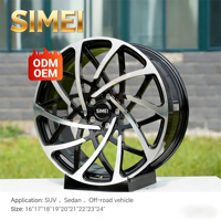 Jantes en alliage forgé sur mesure SIMEI pour Li L7/L8/L9 et SUV tout-terrain 21 pouces 5x112/5x120 PCD finition argent