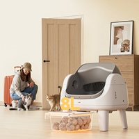 Litière pour chat intelligente PETPIVOT Autoscooper 12 Lite, double mode, ouverture supérieure, capteur anti-pincement, grande capacité, contrôle des odeurs, nettoyage facile