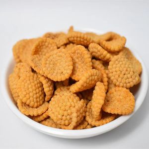 Vente en gros de snacks croustillants halal au riz glutineux, saveur homard et crabe épicée personnalisée, snacks céréaliers en vrac - Product Image 6