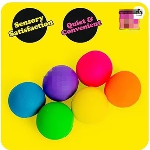 Nouvelles balles anti-stress miniatures Needoh Rainbow TeenieNeedoh, lot de 6, jouets sensoriels doux pour enfants, boîte surprise - Product Image 3