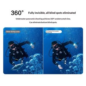Boîtier de plongée invisible haut de gamme pour Insta360 X5, étanche 50M, avec coutures panoramiques sans soudure pour une imagerie sous-marine HD - Product Image 4