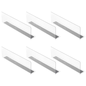 Diviseurs d'étagères réglables en plastique pour congélateur et réfrigérateur avec poussoir pour la présentation des produits - Product Image 3