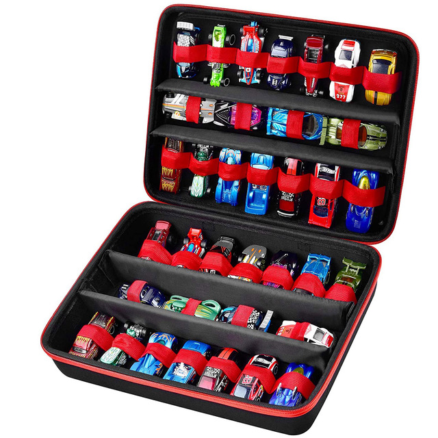 hot wheels tackle boxes ALCYON 48-Compartment Toy Car Storage Case for and for Matchbox This car carrier can fit your entire collection of awesome toy cars Wholesale Hot Wheels Display Cases