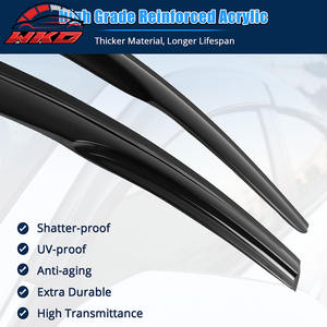 สำหรับฮุนได โซนาต้า ปี 15-19 ชุดบังแดดอะคริลิคสไตล์มูเก้น ป้องกันแดดฝน 4 ชิ้น - Product Image 4