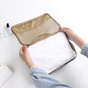 Sacchetti di stoccaggio per indumenti resistenti all'acqua 3 set di imballaggio cubo promozionale borsa da viaggio leggera Organizer <span class=keywords><strong>Bag</strong></span> - Product Image 3