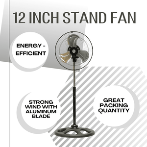 Ventilador de soporte de parrilla de metal de 12 pulgadas embalaje de fábrica al por mayor precio barato DISEÑO DE Taiwán - Product Image 2