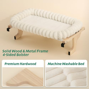 Umweltfreundlicher Luxus-Katzenbaum Holzrahmen Robuste Hängematte Fenstersitz-Kissen für Große Katzen Einfach Anzupassen Ganzjährig Innenbereich-Nutzung Karton - Product Image 4