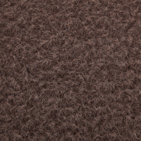 Tissu en velours peluche tricoté en interlock YVES 100 % polyester 325 g/m² de poids moyen, type Victoria Fleece, pour manteau d'hiver