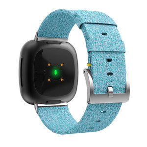スマートウォッチバンド<span class=keywords><strong>Fitbit</strong></span> <span class=keywords><strong>Versa</strong></span> <span class=keywords><strong>3</strong></span>用ピン交換時計バンドセンスブレスレットリストバンドナイロンキャンバス時計ストラップ - Product Image 3